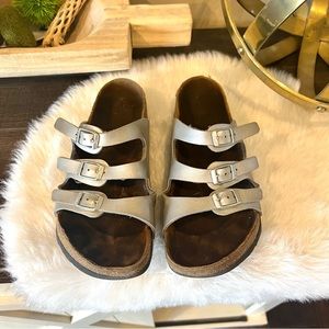 Birkenstock Florida Silver  Size 38